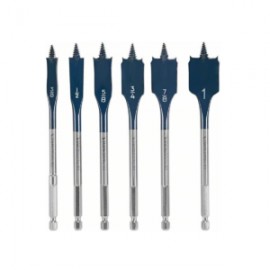 2610958239 Set Brocas Plana Madera Bosch Self Cut Speed 3/8?-1? 6und