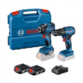 Combo Bosch de Rotomartillo GSB 185-LI + Llave impacto GDR 18V-200, con 2 Baterías y maletín
