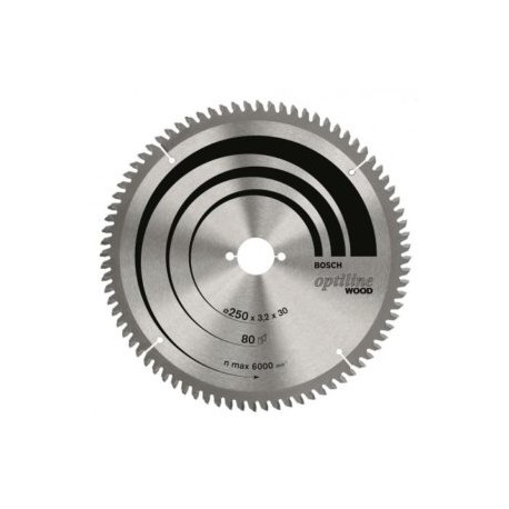 2608640931 Hoja de sierra circular Optiline Wood ø356, orificio de 30 mm, espesor de 2.5 mm, 60 dientes