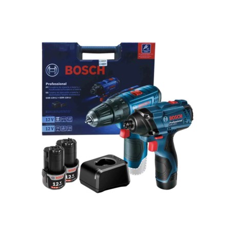 06019G81G3 Kit Bosch Rotomartillo GSB 120-LI y Llave impacto GDR 120-LI 12V