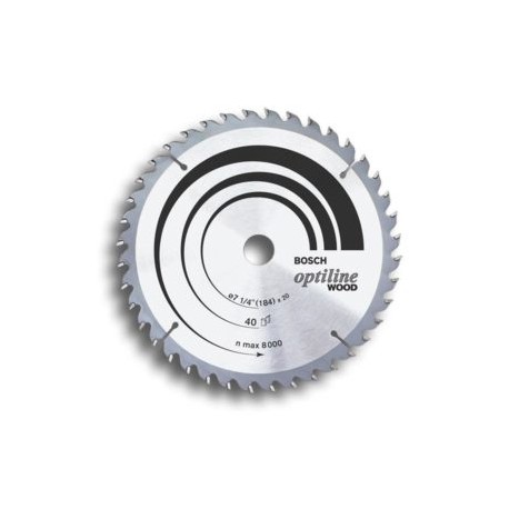 2608640930 Hoja de sierra circular Optiline Wood ø356, orificio de 30 mm, espesor de 2.5 mm, 30 dientes con antiretroceso